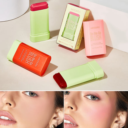 🌸Soft Glow Nude Rouge Blush – Natural Flushed Cheek Color for Everyday Radiance