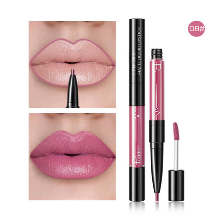 💄Pudaier 2-in-1 Matte Liquid Lipstick & Lip Liner — 16 Shades | 24-Hour Long-Lasting, Non-Transfer, Vegan