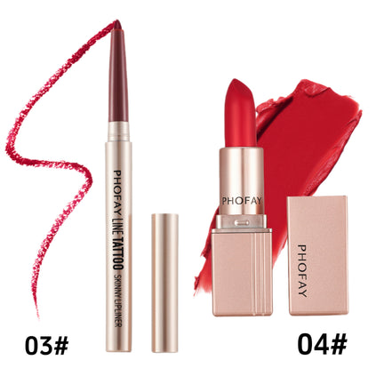 🌸 PHOFAY Matte Lipstick – PHOFAY Lipstick | No Stains. No Transfer. 50% OFF Today