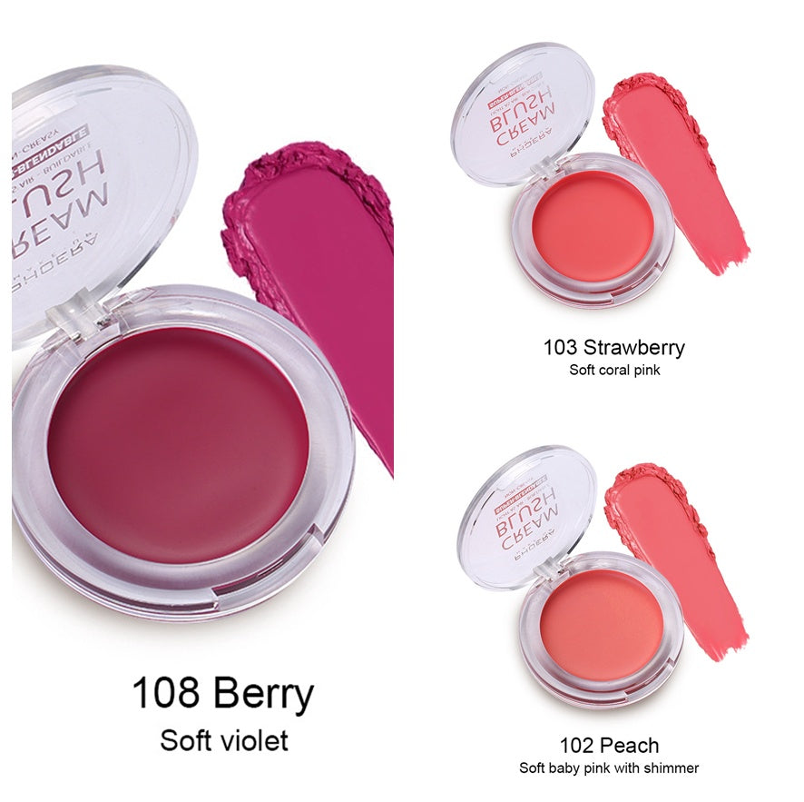 💗PHOERA Light & Brightening Cream Blush – Natural Radiant Glow Cheek Tint (Long-Lasting, Blendable, 8 Shades)