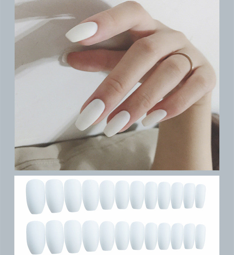 Waterproof Frosted ballet fake nails Benspiti