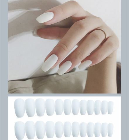 Waterproof Frosted ballet fake nails Benspiti