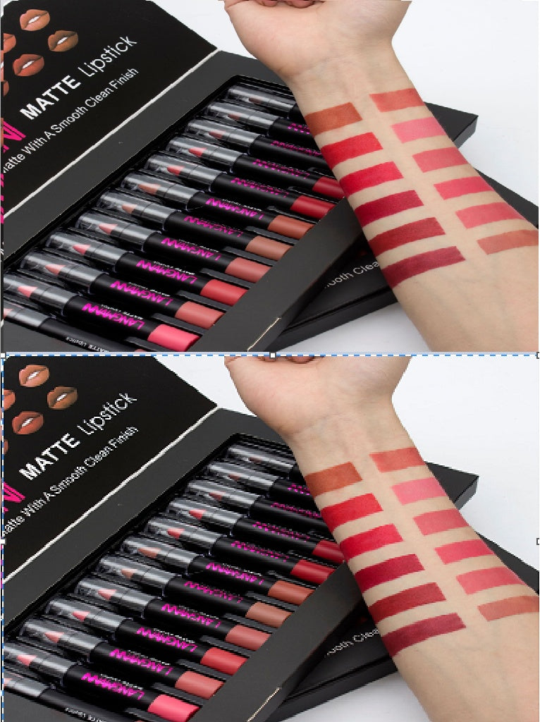 💄 Matte Velvet Waterproof Lipstick Set