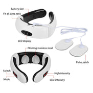 🌿 Electric Neck & Back Massager with Infrared Heat