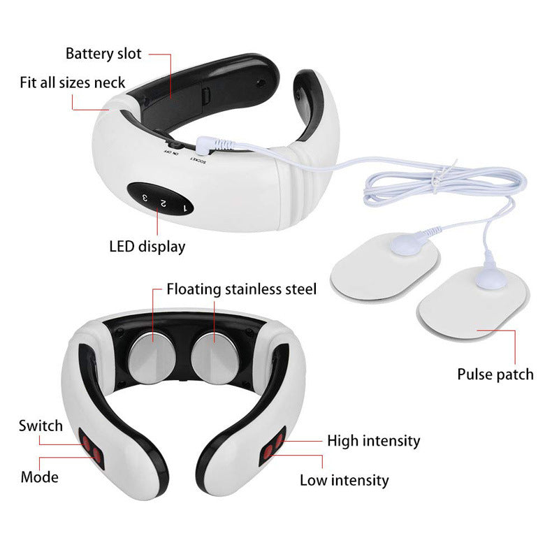 🌿 Electric Neck & Back Massager with Infrared Heat