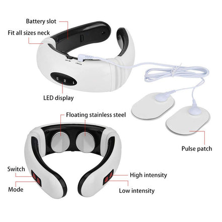 🌿 Electric Neck & Back Massager with Infrared Heat
