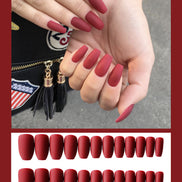 Waterproof Frosted ballet fake nails Benspiti