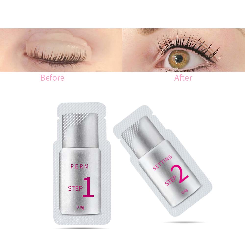 🌸ICONSIGN 10 Pairs Pouch Eyelash Perm Lotion Lashes Lift Quick Perming 5 To 8 Minutes Beauty Makeup Tools