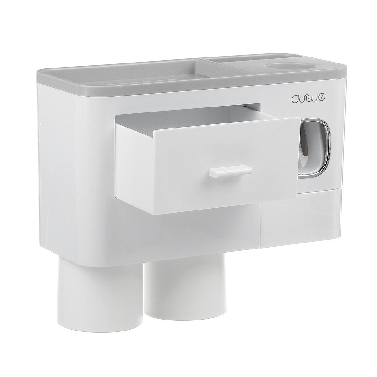 🪥All-in-One Magnetic Toothbrush Holder & Bathroom Organizer with Toothpaste Squeezer