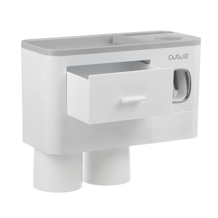 🪥All-in-One Magnetic Toothbrush Holder & Bathroom Organizer with Toothpaste Squeezer