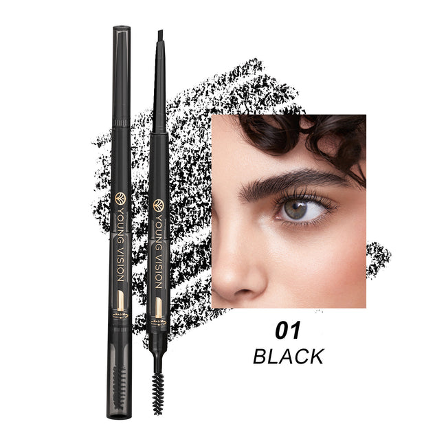 🌿FogSense™ 3-In-1 Waterproof Eyebrow Pencil – Smudge Proof Natural Brow Definer