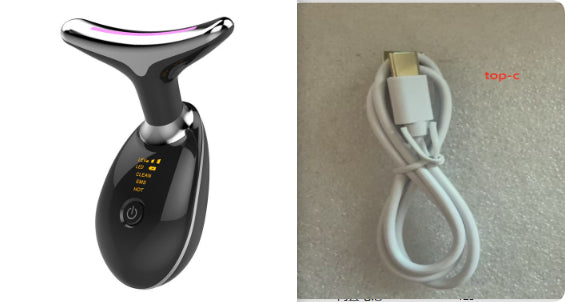 💎EMS Thermal Neck Lifting Massager – Electric Microcurrent Wrinkle Remover & Skin Tightening Device