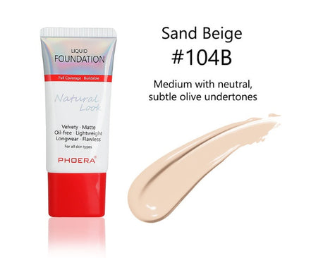 💄Matte Silky Long-Wear Liquid Foundation – Flawless Natural Finish