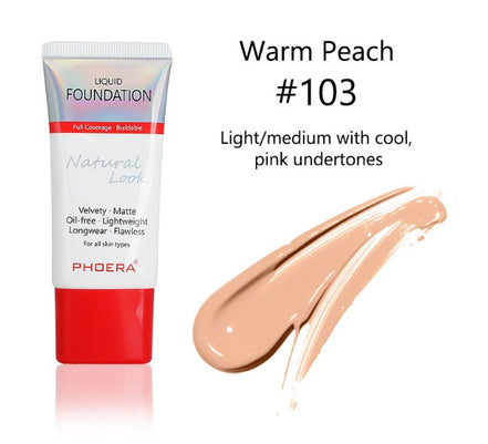 💄Matte Silky Long-Wear Liquid Foundation – Flawless Natural Finish