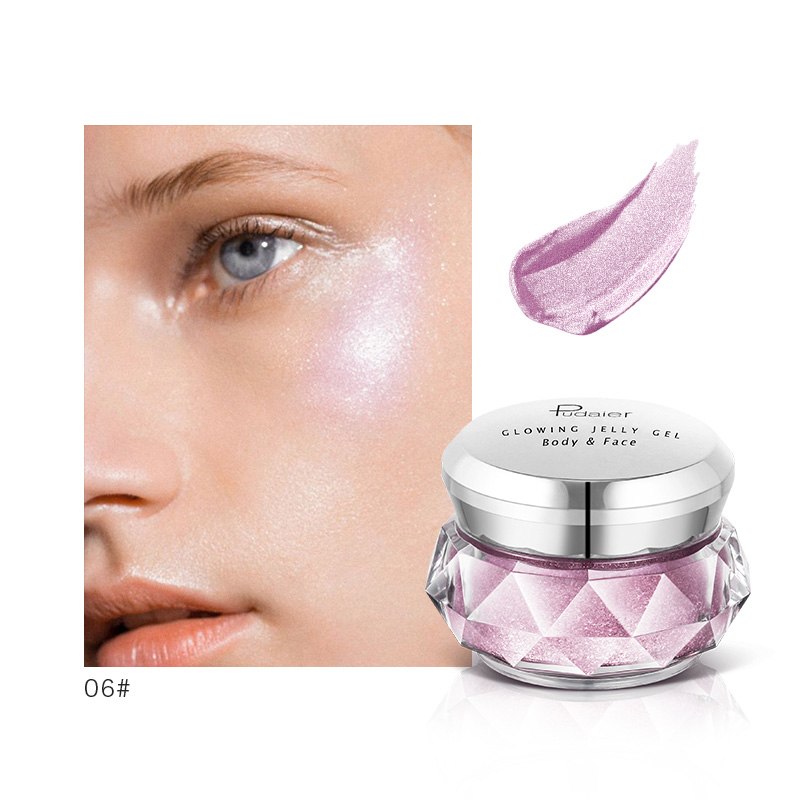 🌟Mermaid Glow Jelly Highlighter – Liquid Face & Body Shimmer | Waterproof Festival Glow Gel | Radiant Gold Illuminator for Eyes, Cheeks & Body