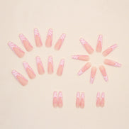 💅✨Heart Stripe Press-On Nails – Salon Glam in Minutes