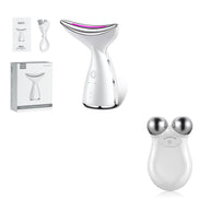💎EMS Microcurrent Neck & Face Lifting Device – 3 Color LED Photon Therapy for Skin Tightening, Jawline Sculpting & Double Chin Appearance Reduction