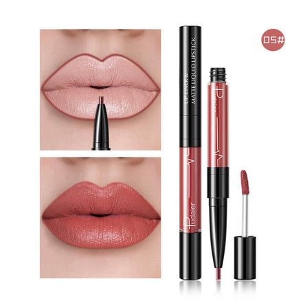 💄Pudaier 2-in-1 Matte Liquid Lipstick & Lip Liner — 16 Shades | 24-Hour Long-Lasting, Non-Transfer, Vegan