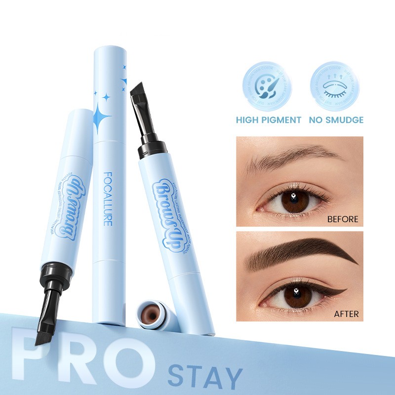 💄2-in-1 Waterproof Eyebrow Gel & Eyeliner Pencil – Smudge-Proof, Long-Lasting Definition