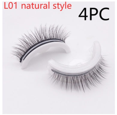 ✨Luxury Reusable 3D Mink Self-Adhesive Lashes – Glue-Free, Natural Volume, 10–20 Wears