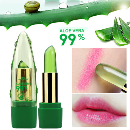 🌿AloeGlow™ Magic Color-Changing Lipstick (Hydrating Aloe Vera Lip Balm)