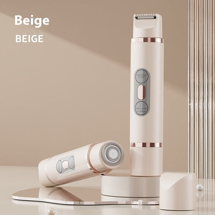 ✨SilkGlide Dual-Head Electric Shaver – Painless Hair Removal for Face, Bikini, Underarm & Legs