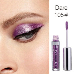 🌟PHOERA Magnificent Metals Glitter & Glow Liquid Eyeshadow – 12 Holographic Shimmer Shades | Long-Lasting Waterproof Glitter Eye Topper
