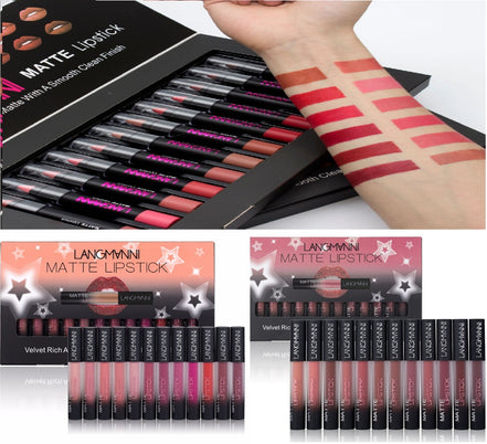 💄 Matte Velvet Waterproof Lipstick Set