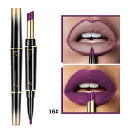 💄Double-Ended Lipstick & Lip Liner — Long-Lasting Matte, 16 Shades