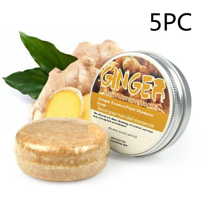 🌿Ginger Nourish Hair & Scalp Shampoo + Conditioner + Natural Soap – Deep Repair & Shine Boost