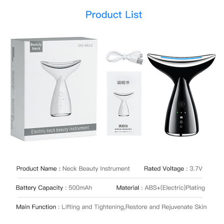 💎EMS Microcurrent Neck & Face Lifting Device – 3 Color LED Photon Therapy for Skin Tightening, Jawline Sculpting & Double Chin Appearance Reduction