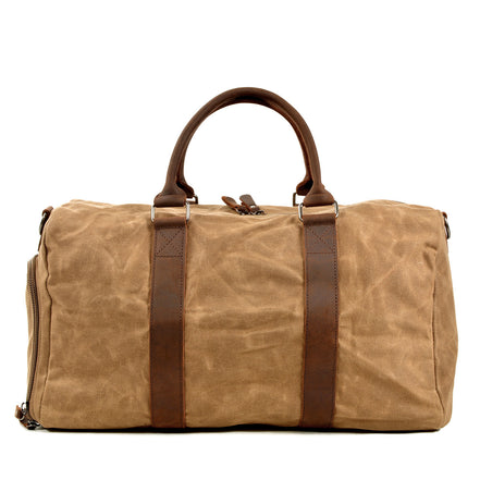 🧳 Men’s One Shoulder Travel Gym Bag – Large Capacity Wet & Dry Separation Canvas Duffel