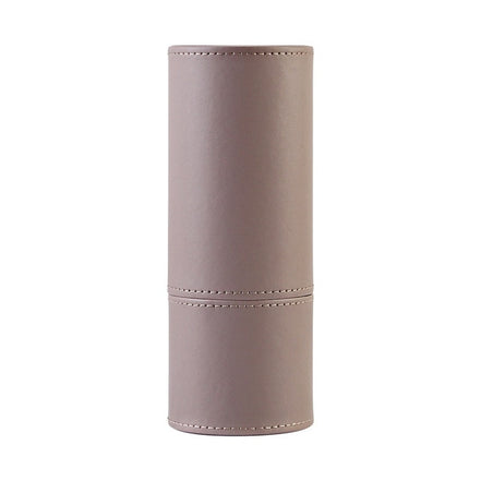 Soft PU Round Cosmetic Brush Container Cosmetic Tool Cosmetic Brush