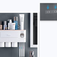 🪥All-in-One Magnetic Toothbrush Holder & Bathroom Organizer with Toothpaste Squeezer