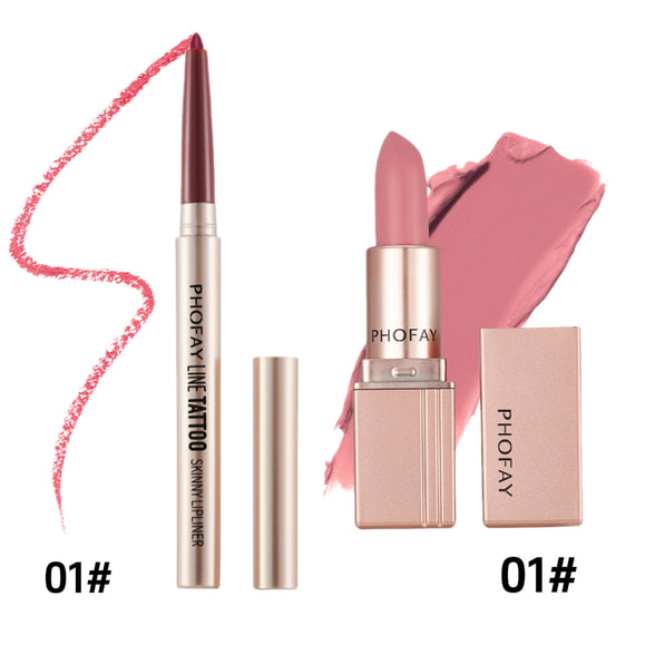 🌸 PHOFAY Matte Lipstick – Smudge-Proof Long Lasting Color (TODAY ONLY)