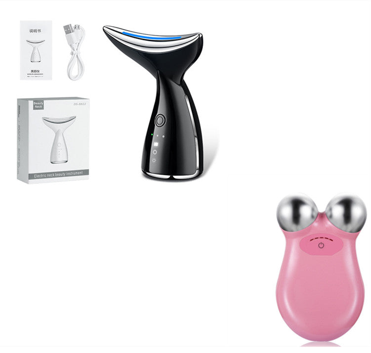 💎EMS Microcurrent Neck & Face Lifting Device – 3 Color LED Photon Therapy for Skin Tightening, Jawline Sculpting & Double Chin Appearance Reduction
