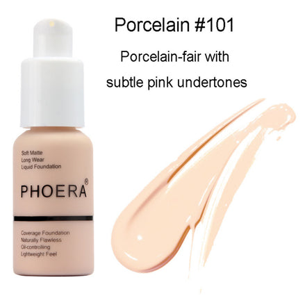 ✨ Oil Control Matte Concealer Foundation Cream – Flawless Full Coverage Press Foundation for All-Day Shine-Free Skin