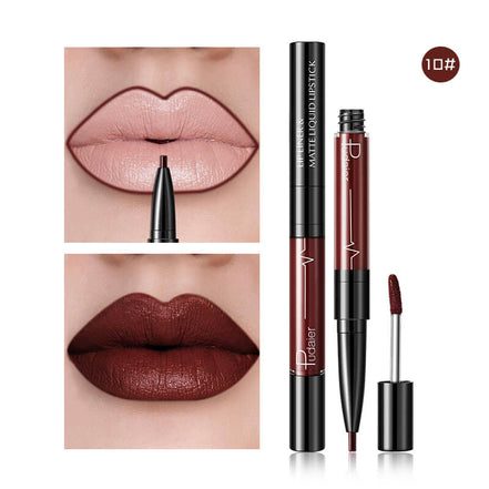 💄Pudaier 2-in-1 Matte Liquid Lipstick & Lip Liner — 16 Shades | 24-Hour Long-Lasting, Non-Transfer, Vegan
