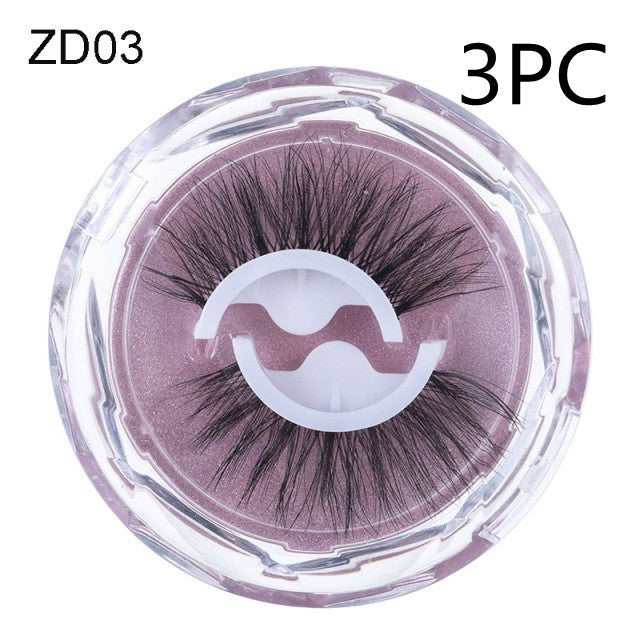 ✨Self-Adhesive Reusable Eyelashes – Glue-Free Natural Curl False Lashes for Effortless Everyday Glam