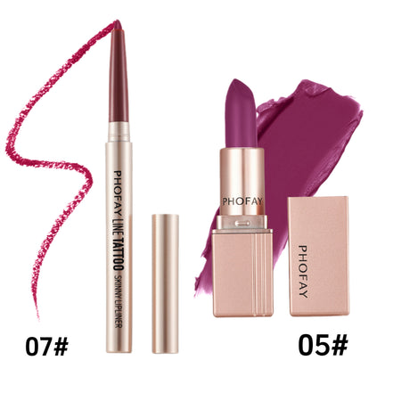 🌸 PHOFAY Matte Lipstick – PHOFAY Lipstick | No Stains. No Transfer. 50% OFF Today