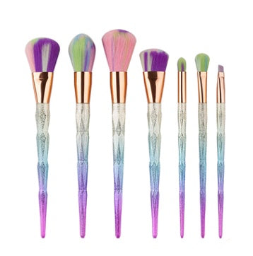 💎 7 PCS DIAMOND MAKEUP BRUSH SET