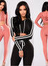 🔥Women’s Slim Fit Crop Hoodie Tracksuit Set – 2 Piece Casual Lounge & Streetwear Outfit