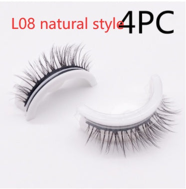 ✨Luxury Reusable 3D Mink Self-Adhesive Lashes – Glue-Free, Natural Volume, 10–20 Wears
