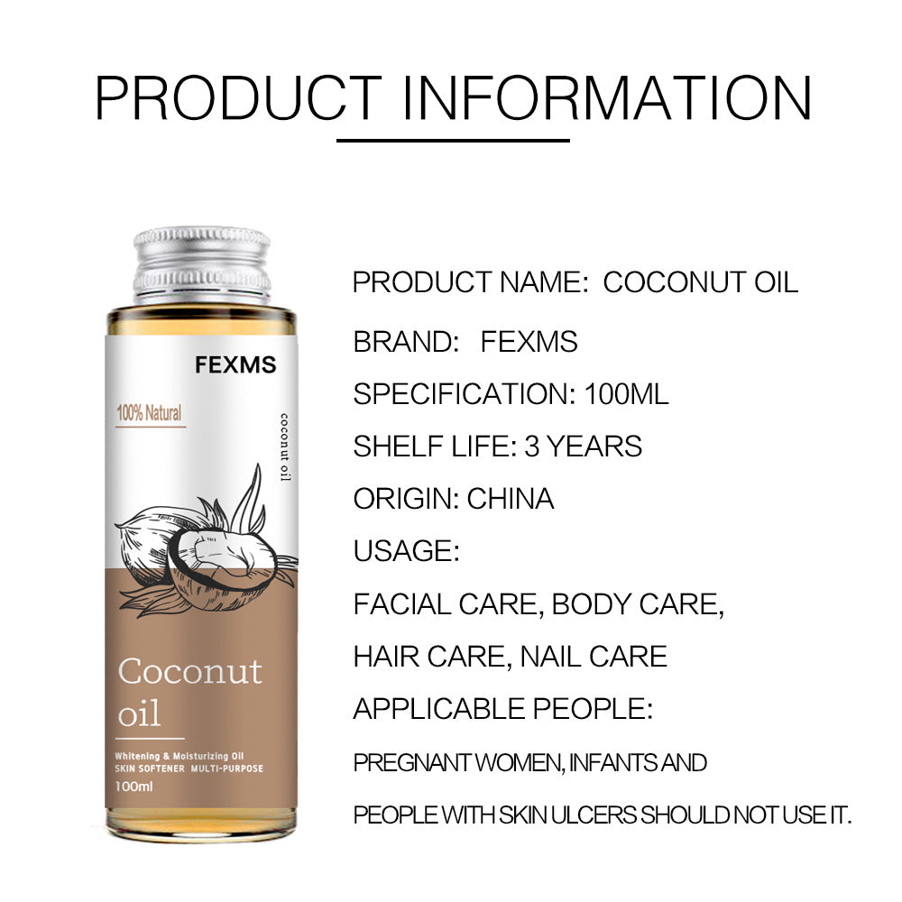 🌴Coconut Glow Body Oil – Deep Hydration & Sensual Massage Therapy (Non-Greasy, Long-Lasting Fragrance)