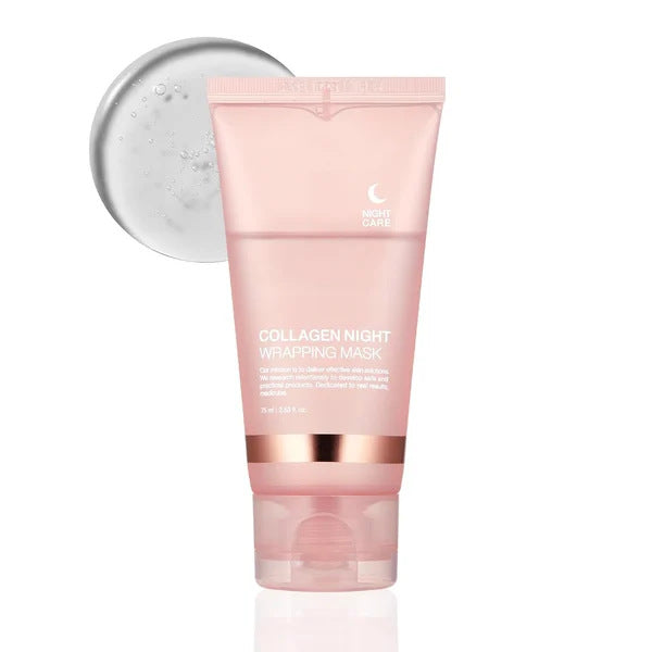 🌙Collagen Night Wrapping Mask – Overnight Hydrating & Firming Anti-Wrinkle Face Mask for Glowing, Youthful Skin