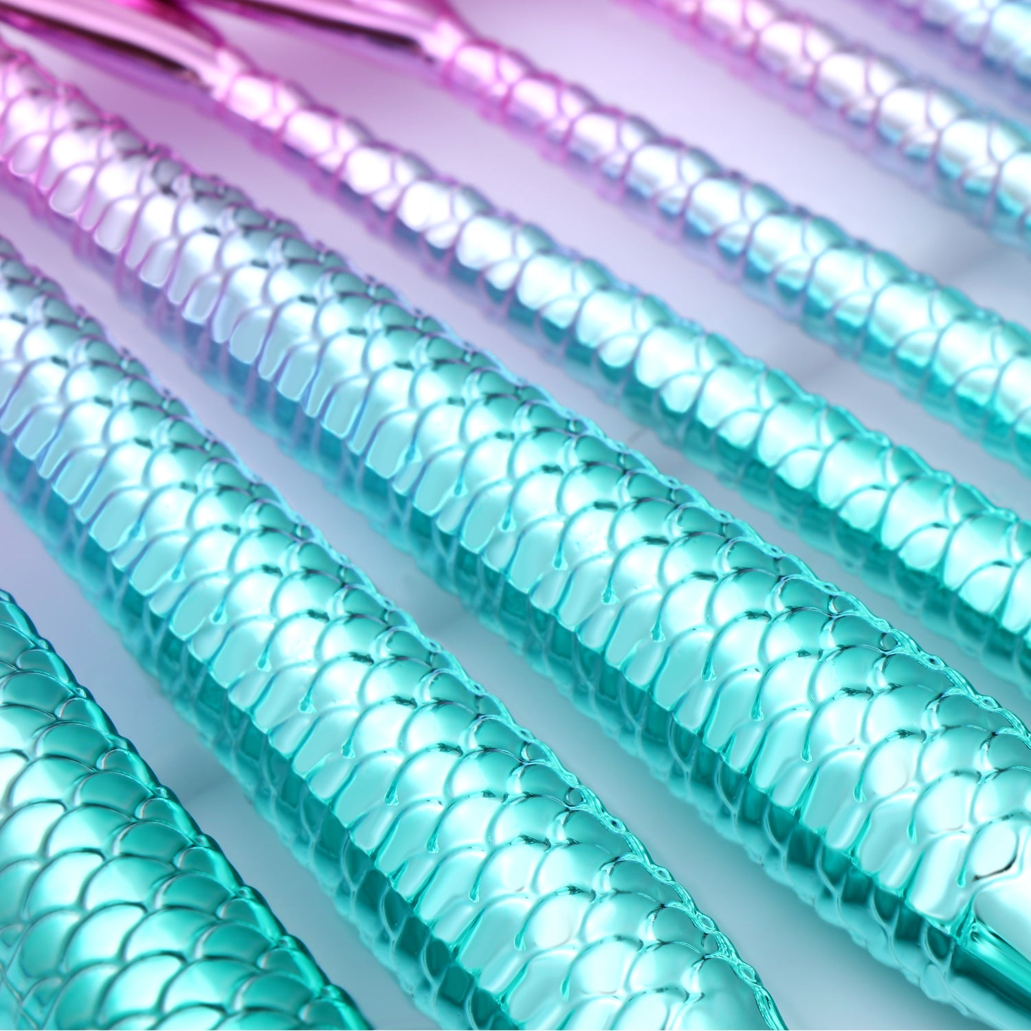 ✨ 11PCS Mermaid Makeup Brush Set (All-In-One Kit)