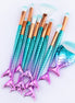 ✨ 11PCS Mermaid Makeup Brush Set (All-In-One Kit)
