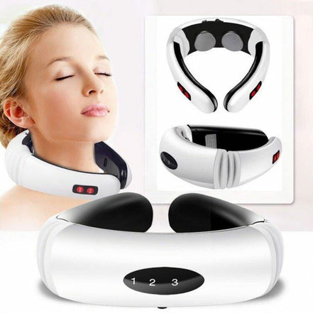 🌿 Electric Neck & Back Massager with Infrared Heat