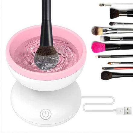 :  💖Electric Makeup Brush Cleaner Machine – Fast USB Automatic Cosmetic Brush Cleaning Tool for All Brush Sizes | Deep Clean & Dry in Seconds