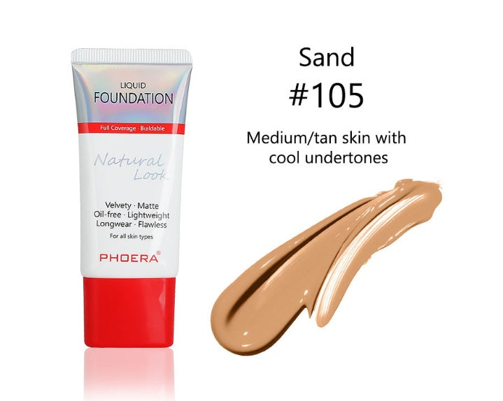 💄Matte Silky Long-Wear Liquid Foundation – Flawless Natural Finish